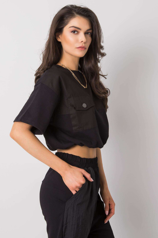 Arlene RUE PARIS černá krátká mikina