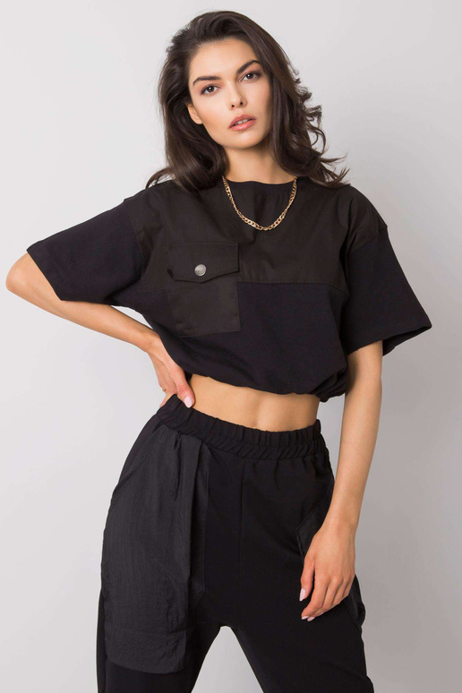 Arlene RUE PARIS černá krátká mikina