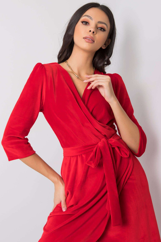 Červené sametové šaty Sonja