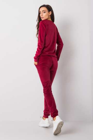 Vínový velurový set Clarisa...