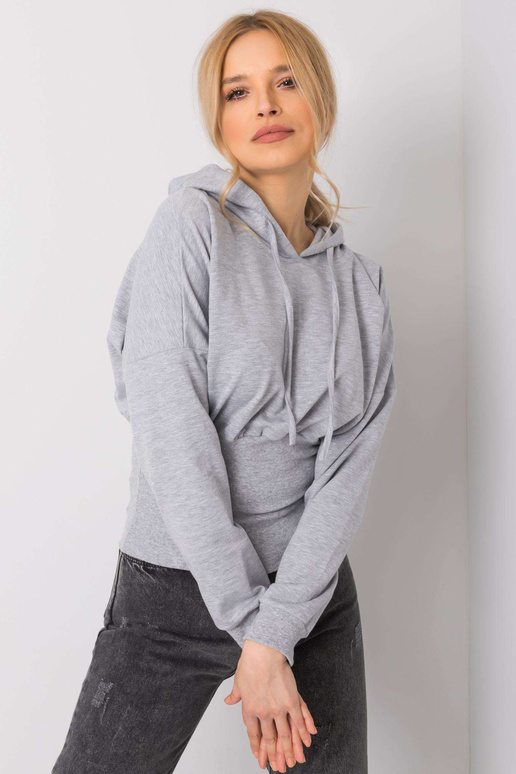 Šedá melanžová mikina Leilani RUE PARIS