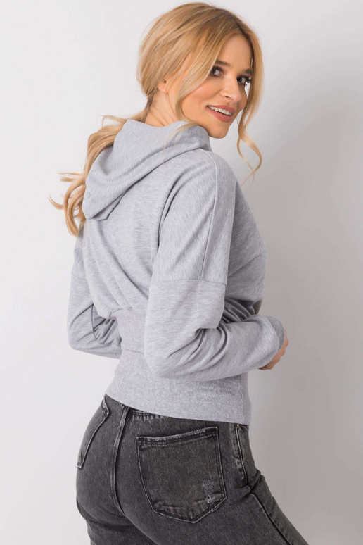 Šedá melanžová mikina Leilani RUE PARIS