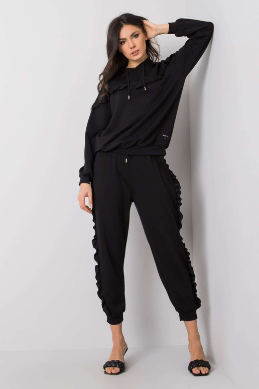 Černá souprava s volánky Chriss RUE...