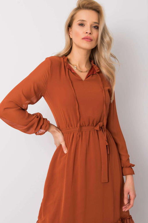 Hnědé šaty Oriane RUE PARIS