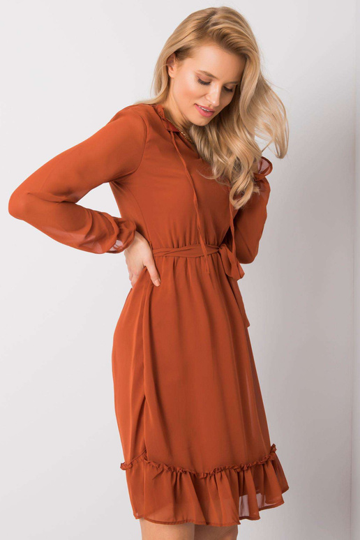 Hnědé šaty Oriane RUE PARIS