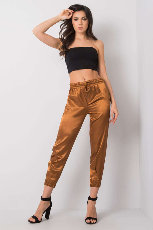 Eleanor RUE PARIS hnědé kalhoty