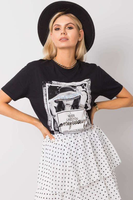 Černé tričko Alessia Černé tričko Alessia