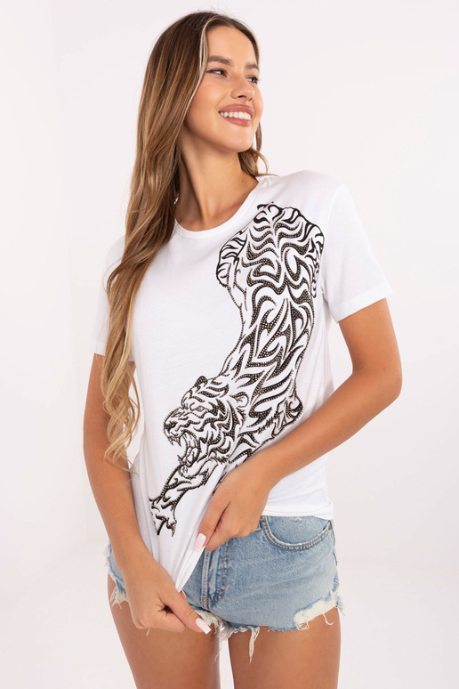 Bílé tričko s potiskem Mabel Bílé tričko s potiskem Mabel