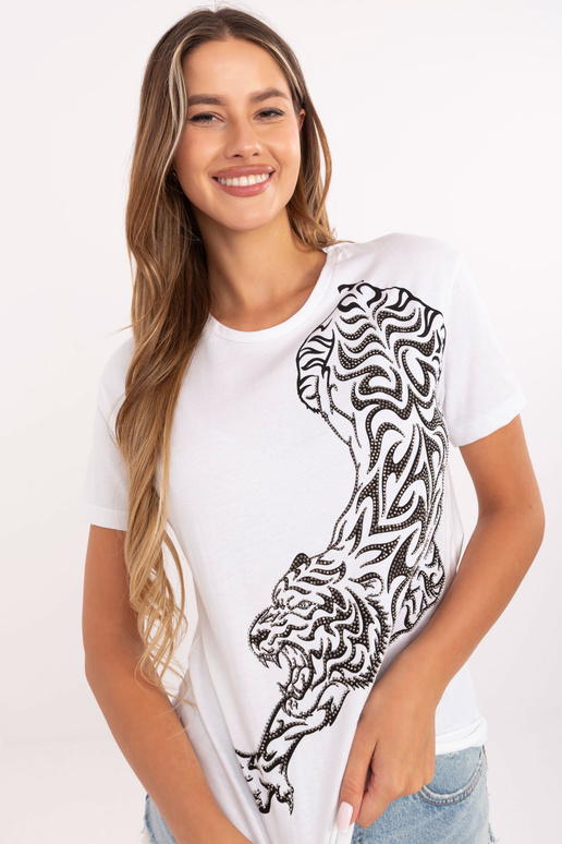 Bílé tričko s potiskem Mabel Bílé tričko s potiskem Mabel