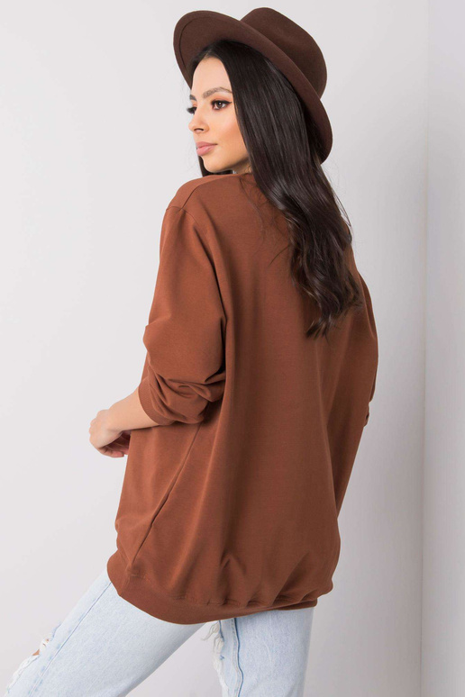 Mikina-RV-BL-5185.81P-tmavě hnědá Mikina-RV-BL-5185.81P-tmavě hnědá