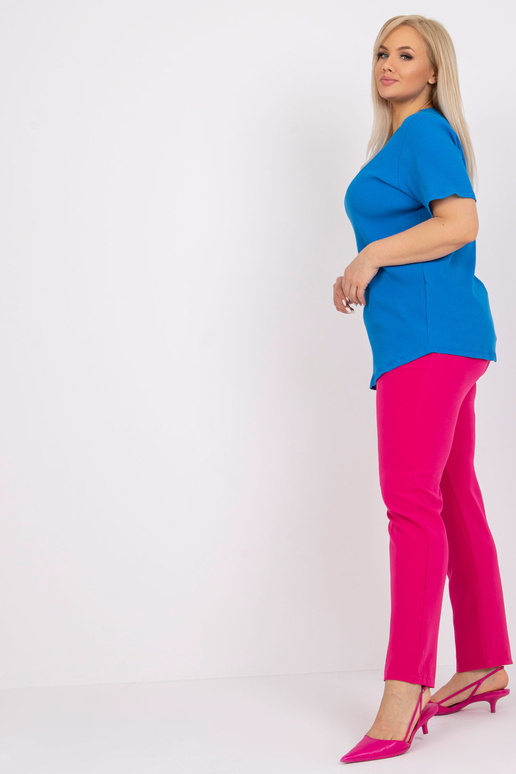 Tmavě modrá blůza větší velikosti Stella