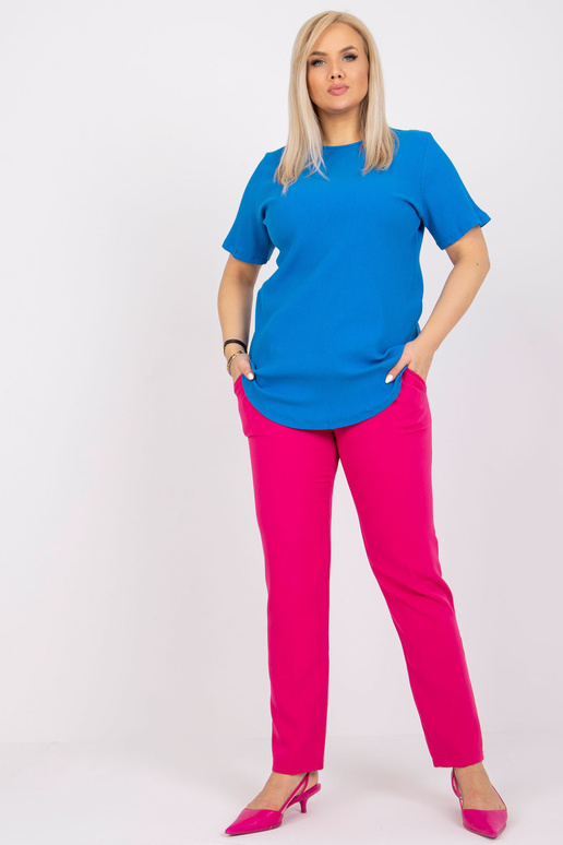 Tmavě modrá blůza větší velikosti Stella