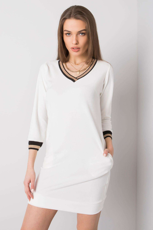 Ecru sametové šaty Aspen RUE PARIS