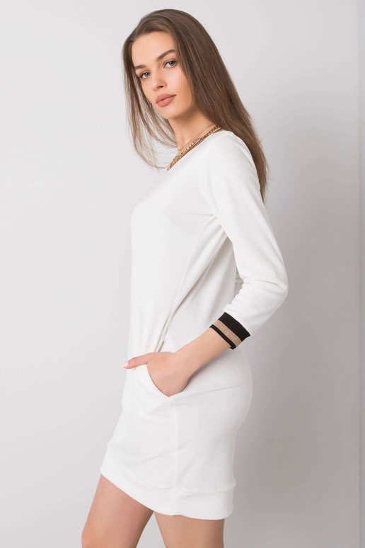 Ecru sametové šaty Aspen RUE PARIS