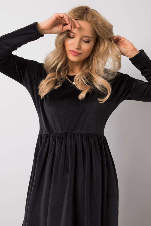 Černé sametové šaty Mauriel RUE PARIS