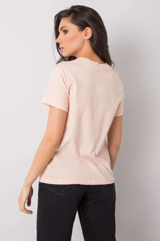 Lososové tričko s potiskem Trissa Lososové tričko s potiskem Trissa