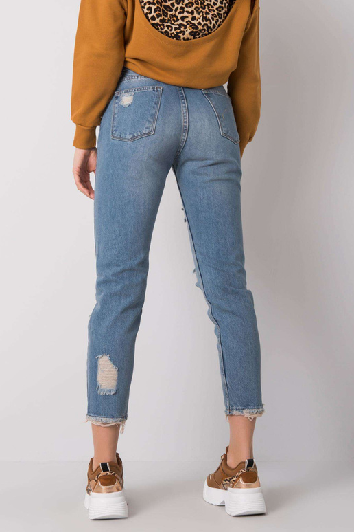 Modré mom džíny s dírami Steffi RUE...