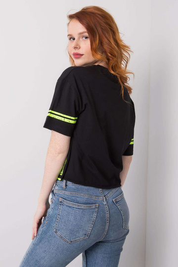 Černé tričko Cotton Shelby
