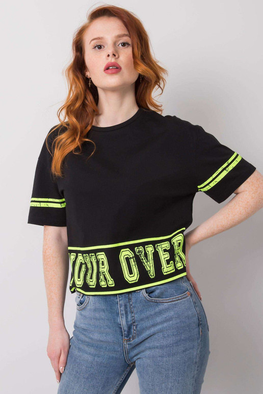 Černé tričko Cotton Shelby Černé tričko Cotton Shelby