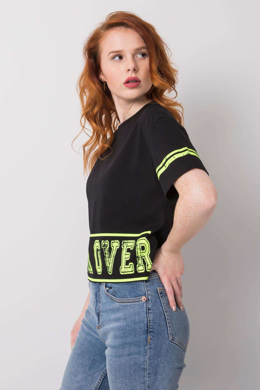 Černé tričko Cotton Shelby Černé tričko Cotton Shelby