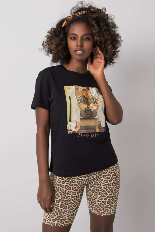 Dámské černé tričko Antonia Dámské černé tričko Antonia