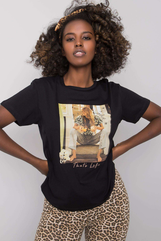 Dámské černé tričko Antonia Dámské černé tričko Antonia