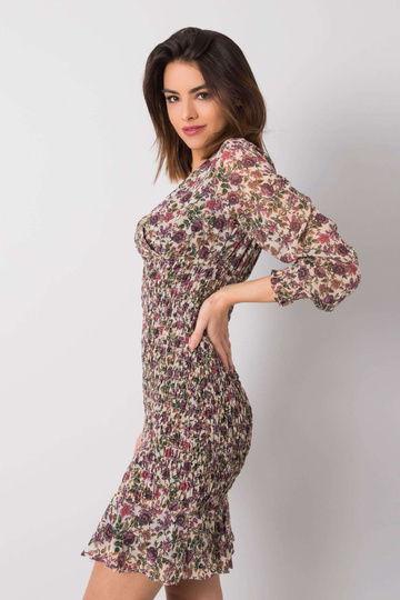 Světle béžové květinové...