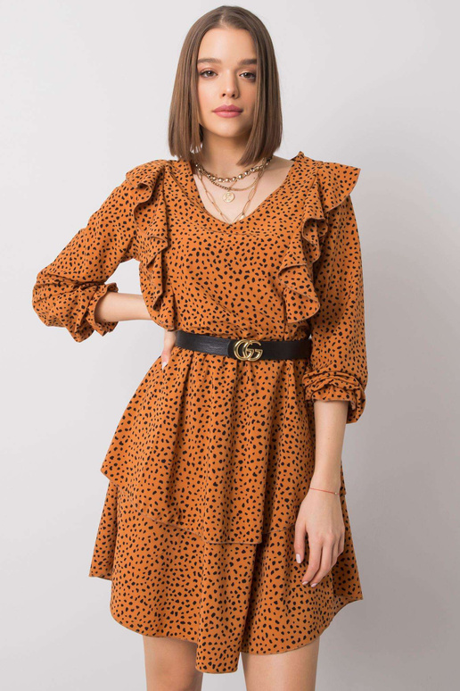 Světle hnědé šaty Blythe RUE PARIS