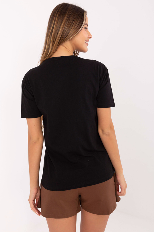 Černé tričko s Xanthe aplikacemi Černé tričko s Xanthe aplikacemi