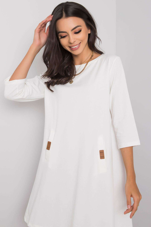 Bílé bavlněné šaty Dalenne