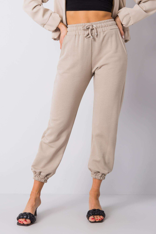 Béžové kalhoty Agueda RUE PARIS