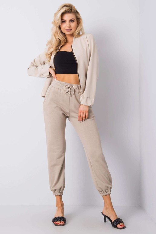 Béžové kalhoty Agueda RUE PARIS