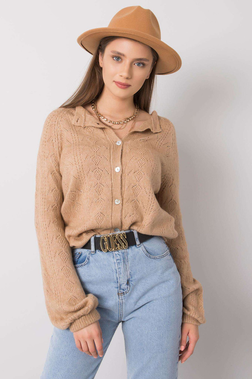 Hnědý kardigan Serenity RUE PARIS