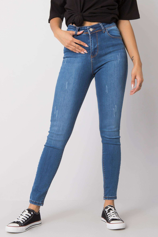 Modré úzké džínové kalhoty Gianna RUE...