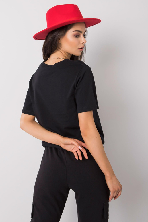 Černé tričko s aplikací North Černé tričko s aplikací North