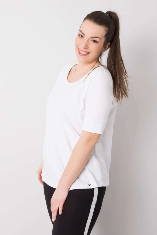 Bílé základní tričko velké velikosti...