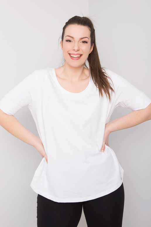 Bílé základní tričko velké velikosti...