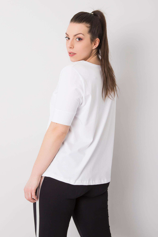 Bílé základní tričko velké velikosti...