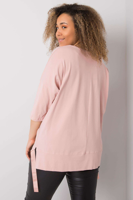 Špinavě růžová halenka plus size s...