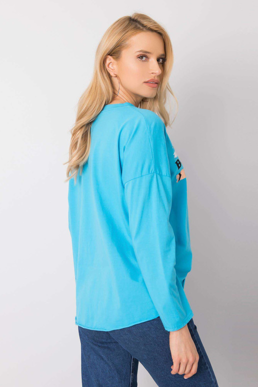 Modrá blůza Miriana s dlouhým rukávem