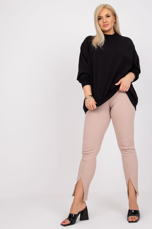 Černá mikina Harmony Cotton Plus Size