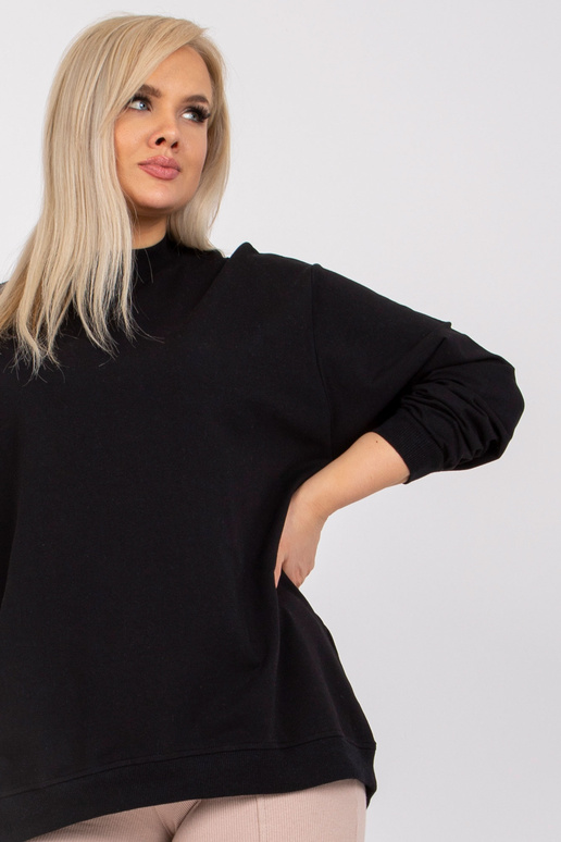 Černá mikina Harmony Cotton Plus Size