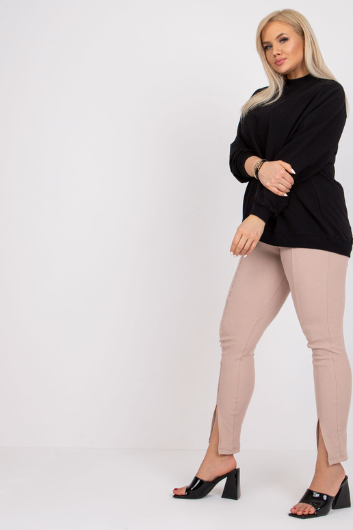Černá mikina Harmony Cotton Plus Size