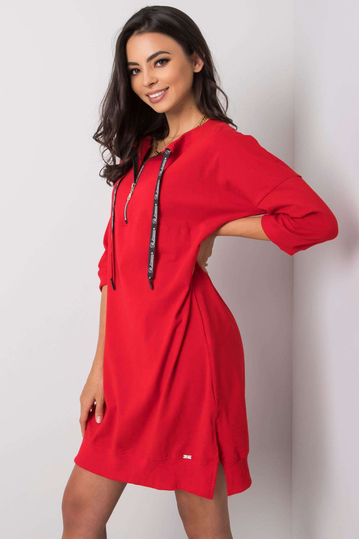 Earnestine červené ležérní šaty