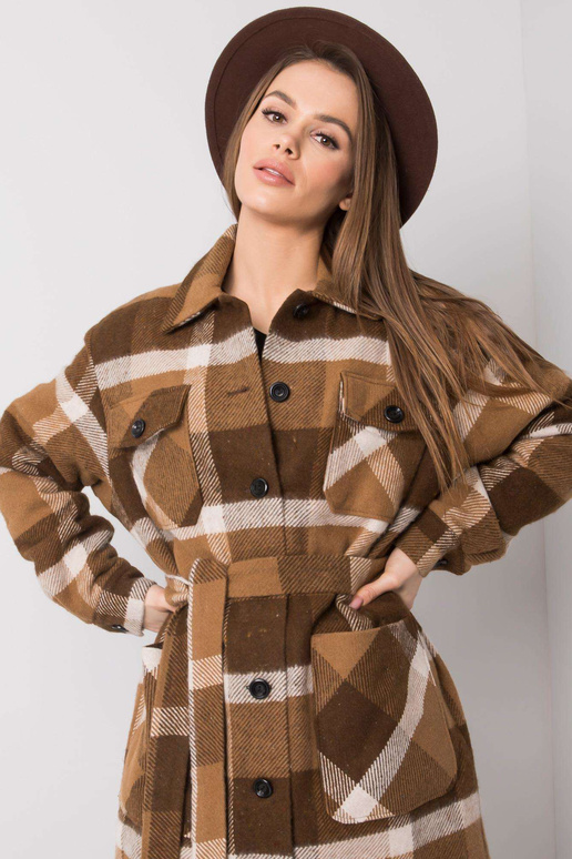 Kostkovaný kabát Margo Brown