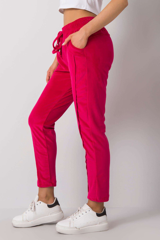 Fuchsiové sametové kalhoty Juanita...