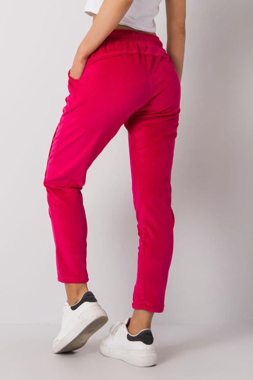 Fuchsiové sametové kalhoty Juanita...