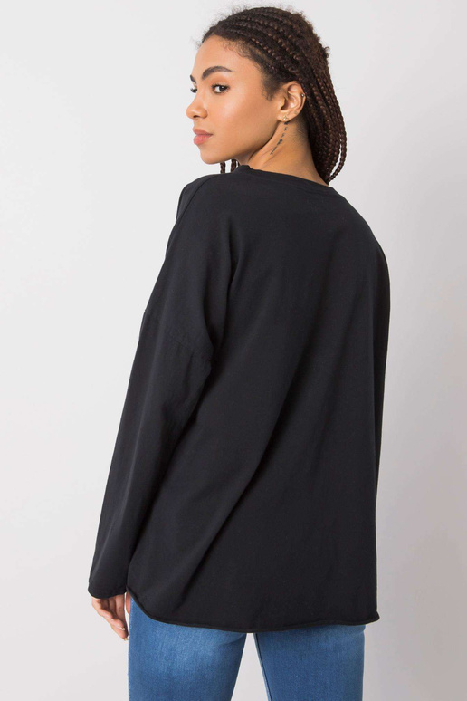 Černá blůza s dlouhým rukávem Miriana