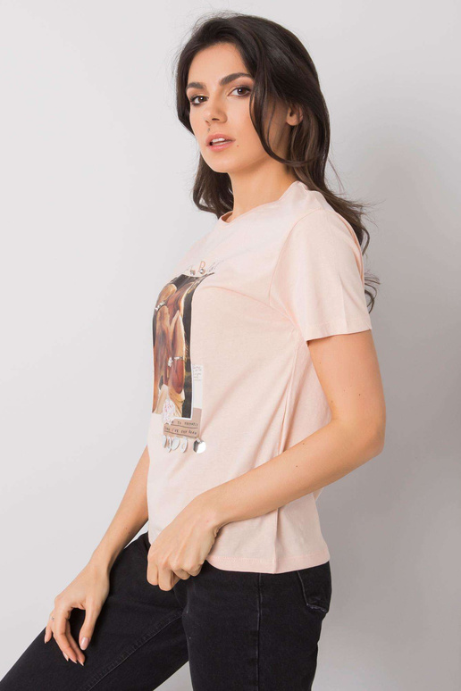 Lososové tričko s nášivkou Rosalie Lososové tričko s nášivkou Rosalie