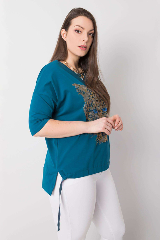 Halenka Sea plus size s aplikací Darren